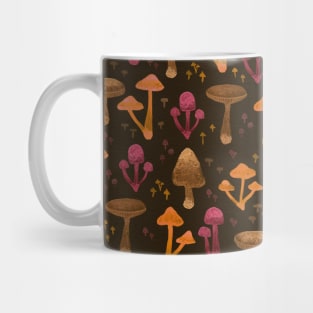 Autumn forest fungi pattern Mug